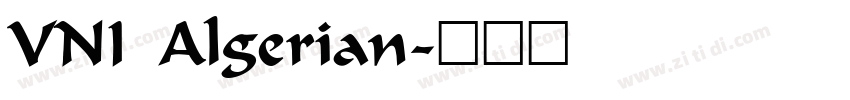 VNI Algerian字体转换